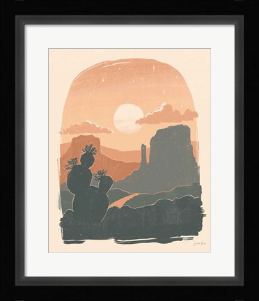 Framed Desert I Print