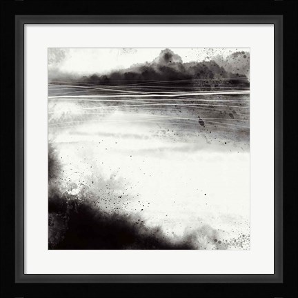 Framed Misty Landscape I Print