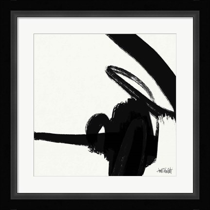 Framed Black and White Abstract II Print