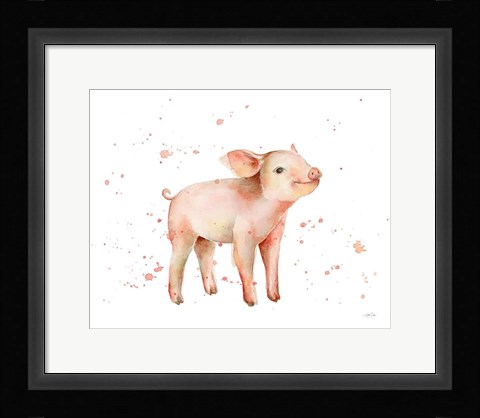 Framed Sweet Piggy Print