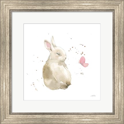 Framed Dreaming Bunny II Print