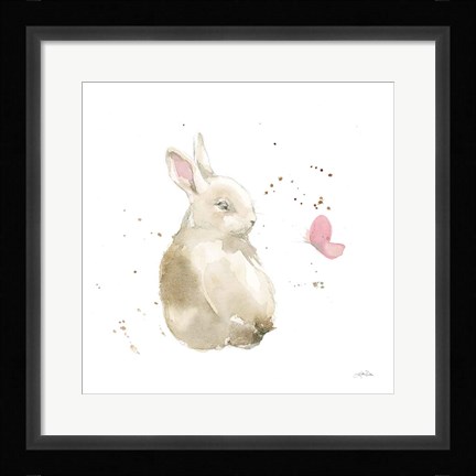Framed Dreaming Bunny II Print