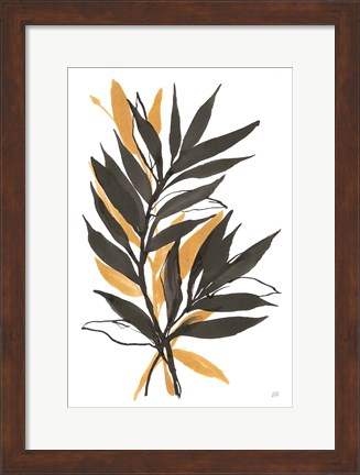 Framed Amber Palm IV Print