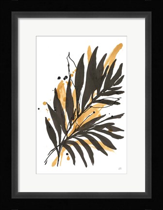 Framed Amber Palm II Print