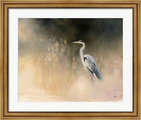 Framed Peaceful Egret Print