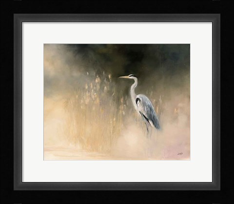 Framed Peaceful Egret Print
