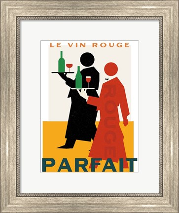Framed Le Vin Rouge Parfait Print