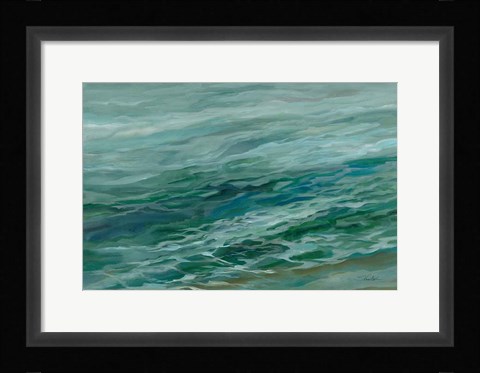 Framed Viridian Sea Print