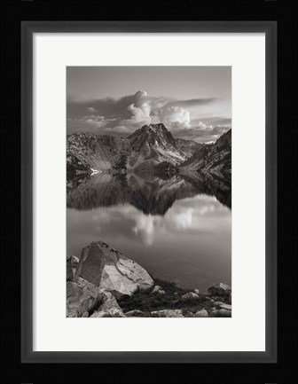 Framed Sawtooth Lake Sawtooth Mountains Idaho Print