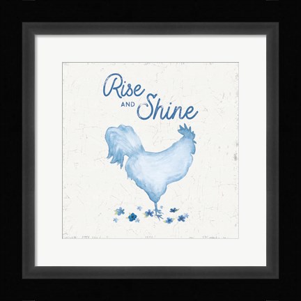 Framed Country Cottage Field II Wash Print