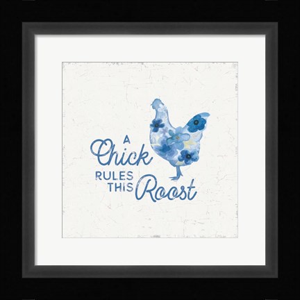 Framed Country Cottage Field III Flowers Print