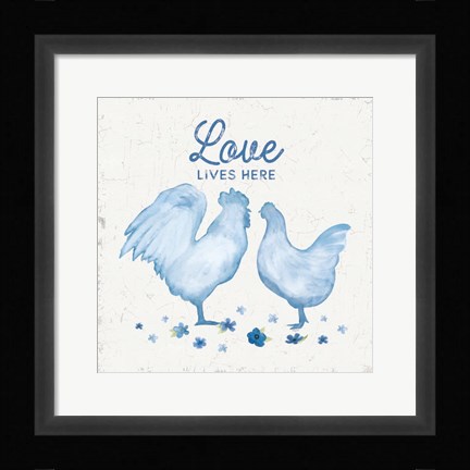 Framed Country Cottage Field IV Wash Print