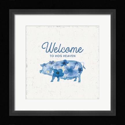 Framed Country Cottage Field VI Flowers Print