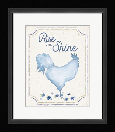 Framed Country Cottage Field XXIII Wash Print