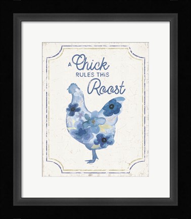 Framed Country Cottage Field XXIV Flowers Print