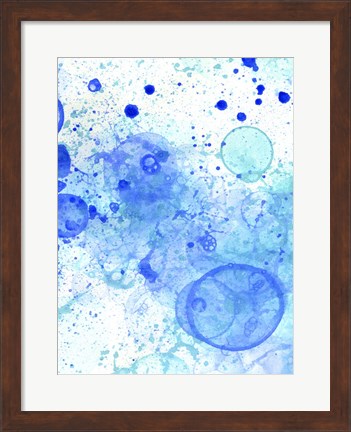 Framed Bubble Splash Ii Print
