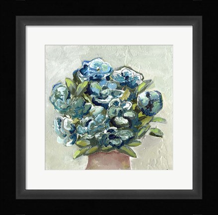 Framed Vase of Blues Print