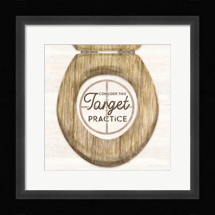 Framed Bath Art IV-Target Practice Print