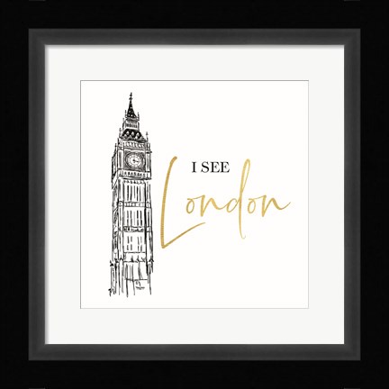Framed Bath Art V-I See London Print