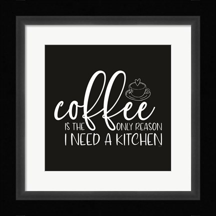 Framed Kitchen Art I-Coffee Print