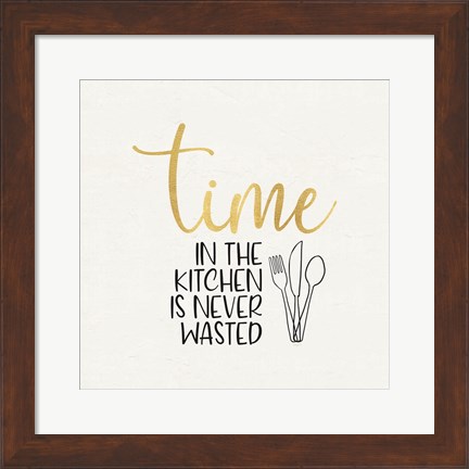 Framed Kitchen Art VII-Time Print