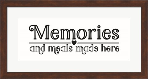 Framed Kitchen Art panel I-Memories Print