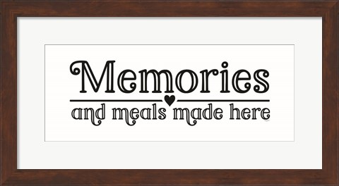 Framed Kitchen Art panel I-Memories Print