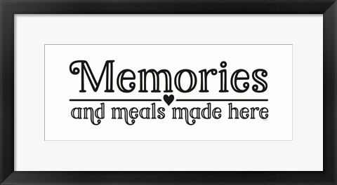 Framed Kitchen Art panel I-Memories Print