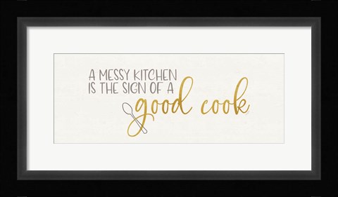Framed Kitchen Art panel IV-Good Cook Print