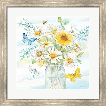 Framed Daisy Days II clean Print