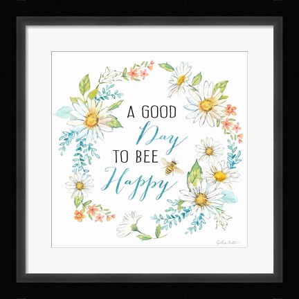 Framed Daisy Days IV Print