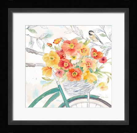 Framed Happy Poppies II Print