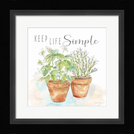 Framed Let it Grow II Print
