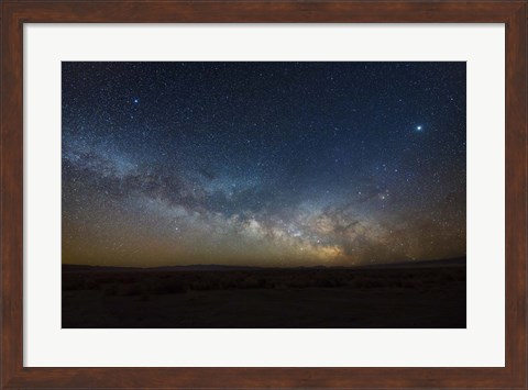 Framed Winter Milky Way Core Rise Print