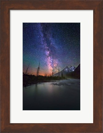 Framed Display Milky Way String Lake Print