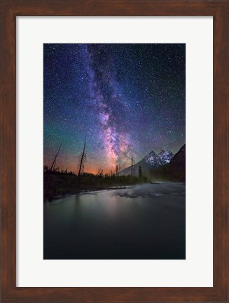 Framed Display Milky Way String Lake Print