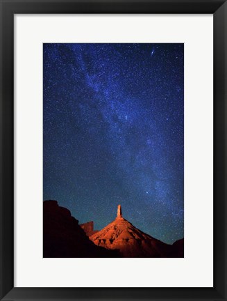 Framed Castleton Tower Stars Print