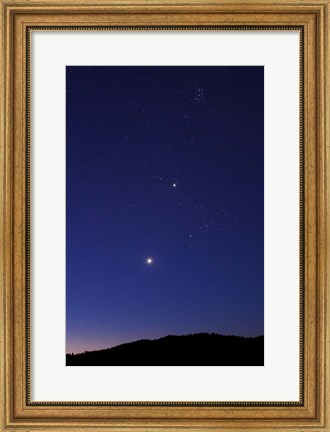 Framed Morning Twilight Venus and Jupiter Print