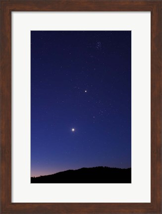 Framed Morning Twilight Venus and Jupiter Print