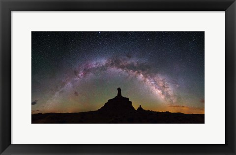 Framed Rooster Butte Pano Print