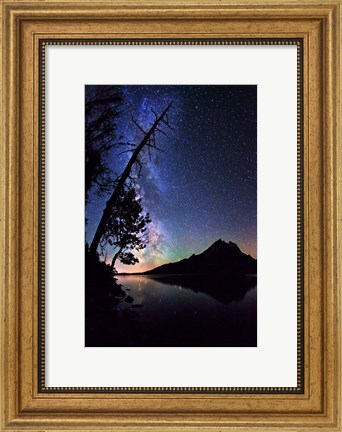 Framed Stars over Jenny Lake Print