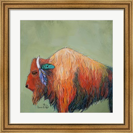 Framed Bison Print
