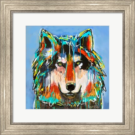 Framed Wolf Print