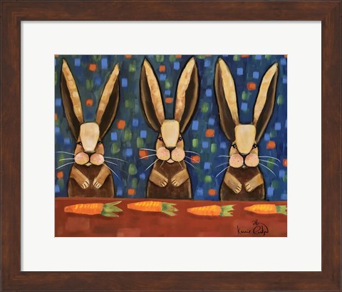 Framed Rabbits Print