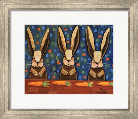 Framed Rabbits Print