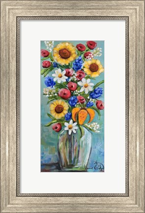 Framed Flower Vase Print