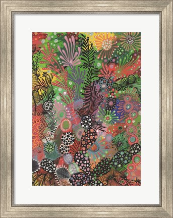 Framed Rasta Coral Print