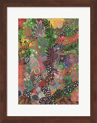 Framed Rasta Coral Print