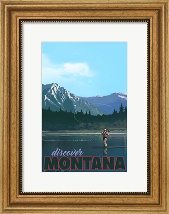 Framed Discover Montana Print