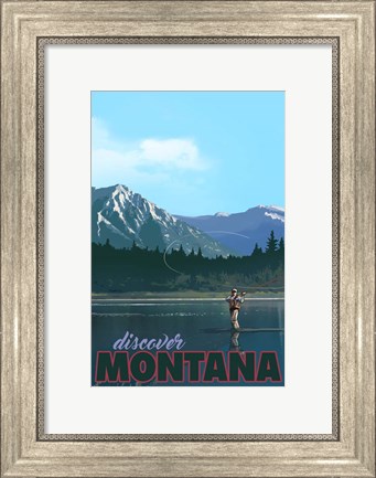 Framed Discover Montana Print